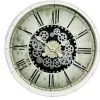 FB Market Place Vintage Antique 76cm Wooden Gear Wall Clock With Moving Cogs Roman Numerals