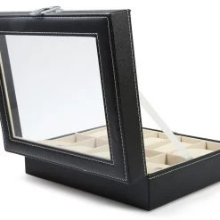 Crazy Crazy & More Crazy Deals Leather Watch Display Case Jewellery Storage Box Organizer With Glass Display Lid Fashion Jewelry 8 Crazy Crazy & More Crazy Deals Leather Watch Display Case Jewellery Storage Box Organizer With Glass Display Lid Fashion Jewelry