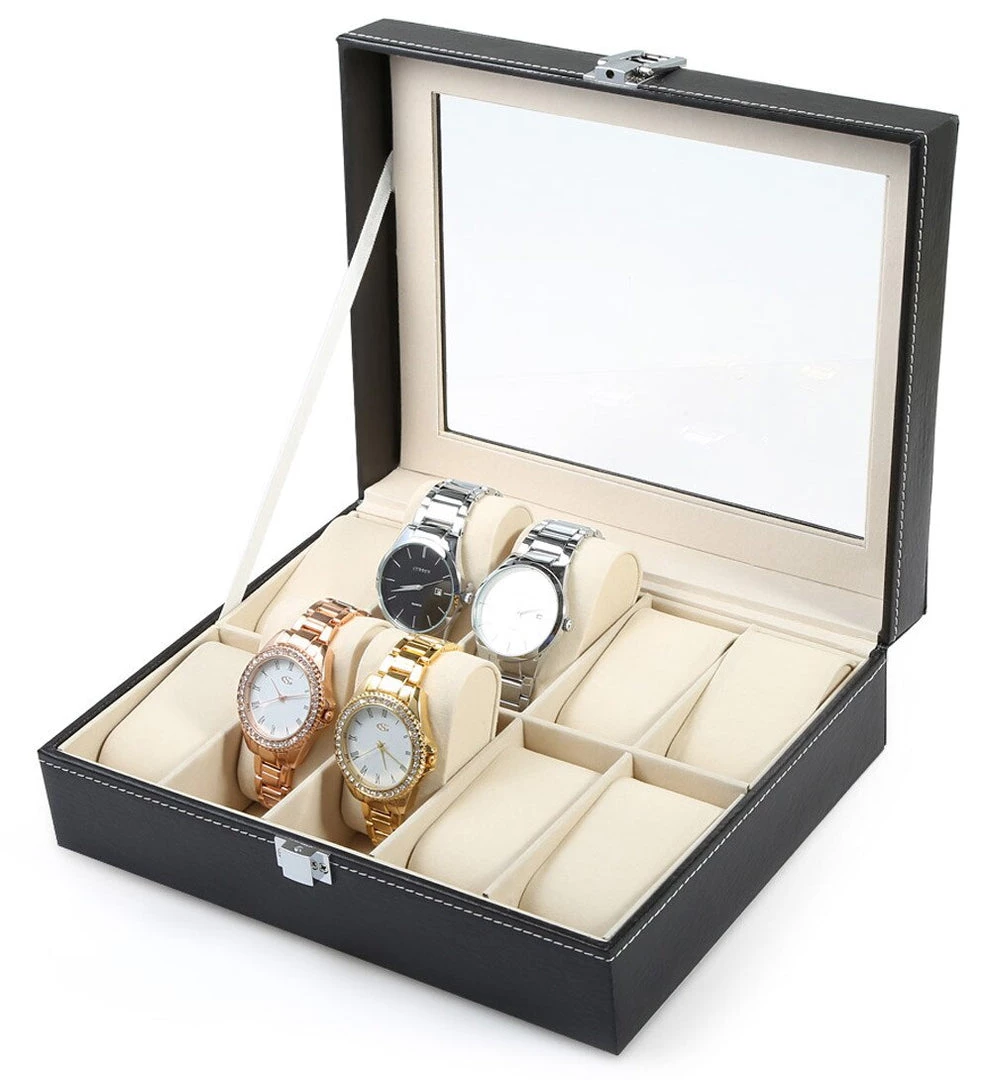 Crazy Crazy & More Crazy Deals Leather Watch Display Case Jewellery Storage Box Organizer With Glass Display Lid Fashion Jewelry 1 Crazy Crazy & More Crazy Deals Leather Watch Display Case Jewellery Storage Box Organizer With Glass Display Lid Fashion Jewelry