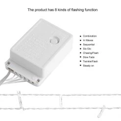 FB Market Place 6 Metres Party Waterfall Fairy Lights Curtain 12 Strings & 600 LED Beads 19 FB Market Place 6 Metres Party Waterfall Fairy Lights Curtain 12 Strings & 600 LED Beads