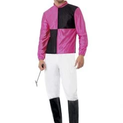 Smiffys Costumes Melbourne Cup Pink Jockey Men's Costume