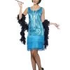 Smiffys 1920s Flirty Flapper Dress Ladies Costume Costumes