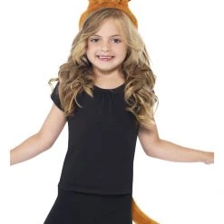 Smiffys Fox Ears And Tail Boys Girls Plush Costume Accessory Kit