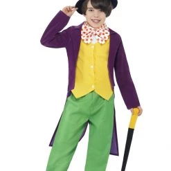 Smiffys Roald Dahl Willy Wonka Book Week Boys Costume Costumes