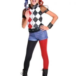 Rubies Deerfield Harley Quinn DC Superhero Deluxe Size Small 3-5 Girls Costume Costumes