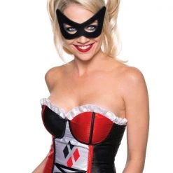 Rubies Deerfield Costume Accessories Harley Quinn Ladies Mask Costume Accessory