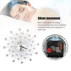 Crazy Crazy & More Crazy Deals 3D Crystal Wall Clock Luxury Art Home Decor 30cm X 30cm