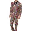 Smiffys Neon Stand Out Suit Men's Costume