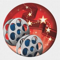 Balloon Agencies Hollywood Lights 18cm Luncheon Plates Party Supplies