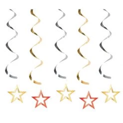 Balloon Agencies Hollywood Lights Dizzy Danglers Party Swirls Hanging Decoration