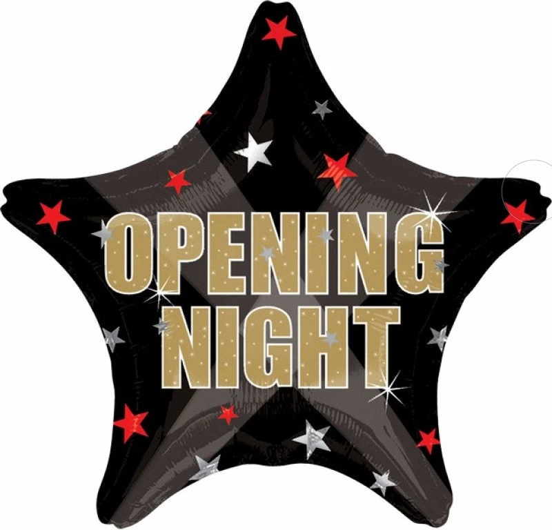 Balloon Agencies 45cm Hollywood Black Star Foil Balloon 1 Balloon Agencies 45cm Hollywood Black Star Foil Balloon