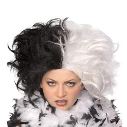Rubies Deerfield Miss Spot Dalmatian Cruella De Vil Ladies Wig Wigs