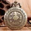 AliExpress Fashion Jewelry Alice In Wonderland Pocket Watch Chain Vintage Antique Quartz Necklace