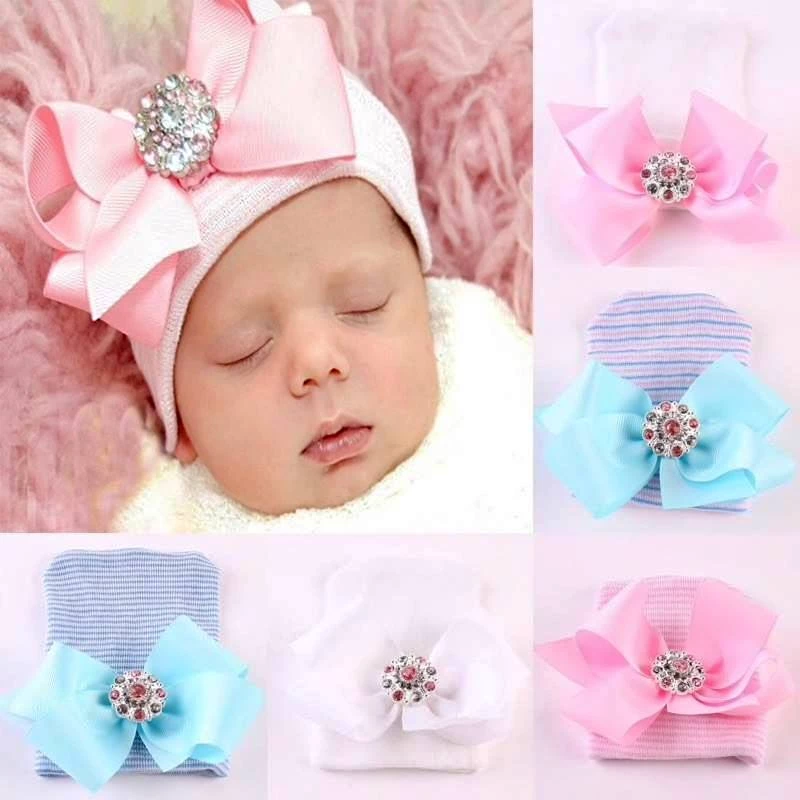 Crazy Crazy & More Crazy Deals Clothing Apparel Baby Girl Rhinestone Bow On Beanie Hat Newborn To 6 Months 3 Crazy Crazy & More Crazy Deals Clothing Apparel Baby Girl Rhinestone Bow On Beanie Hat Newborn To 6 Months