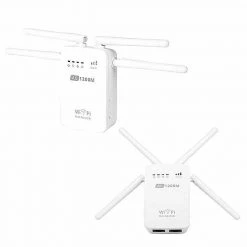 Crazy Crazy & More Crazy Deals Electronics 1200Mbps 5G Dual Band Wireless Range Extender WiFi Repeater Router 4 Antenna