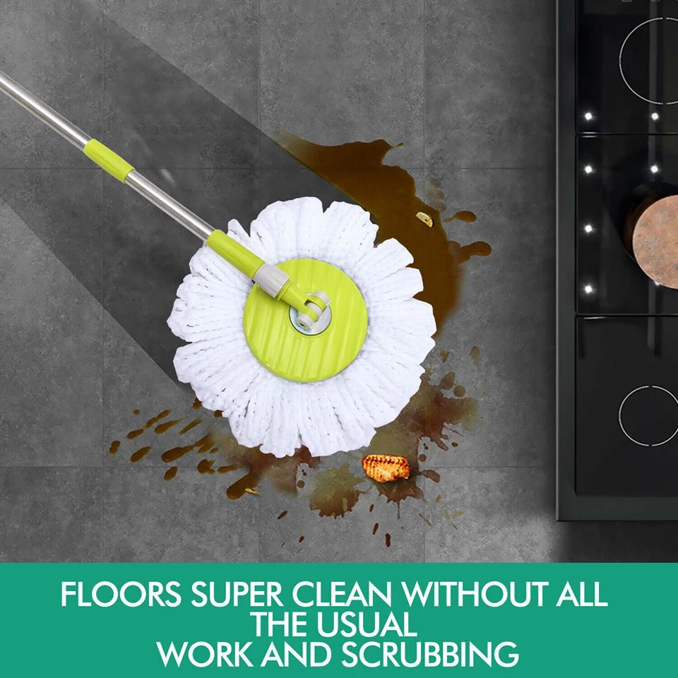 Crazy Crazy & More Crazy Deals Split Bucket 360 Rotating Spinning Spin Mop 2 Mop Heads Stainless Steel Wheel Home & Garden 7 Crazy Crazy & More Crazy Deals Split Bucket 360 Rotating Spinning Spin Mop 2 Mop Heads Stainless Steel Wheel Home & Garden