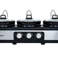 Crazy Crazy & More Crazy Deals 3pc Electric Pot Slow Cooker Stainless Steel Home & Garden