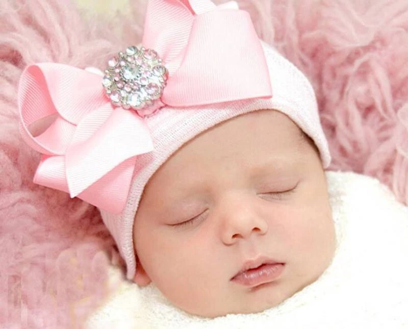 Crazy Crazy & More Crazy Deals Clothing Apparel Baby Girl Rhinestone Bow On Beanie Hat Newborn To 6 Months 1 Crazy Crazy & More Crazy Deals Clothing Apparel Baby Girl Rhinestone Bow On Beanie Hat Newborn To 6 Months