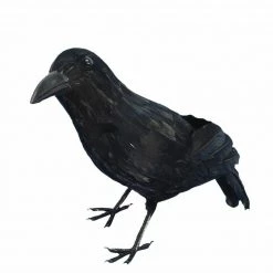 Unbranded Halloween Props/Decoration Black Feathered Raven Crow 33cm Halloween Decoration
