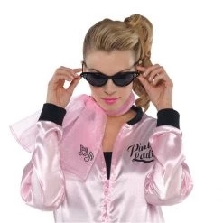 Unbranded Pink Ladies Scarf Cat Eyeglasses Socks Wig Costume Accessory