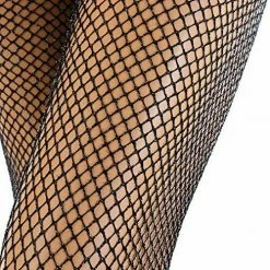 Tomfoolery Leg Avenue Glitter Fishnet Pantyhose Tights White Or Black With Silver Sparkle Costume Accessories