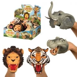 Morris Costumes Safari Hand Puppets X4 - Brand New