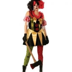 Rubie's Evil Clown Dress Halloween Ladies Costume