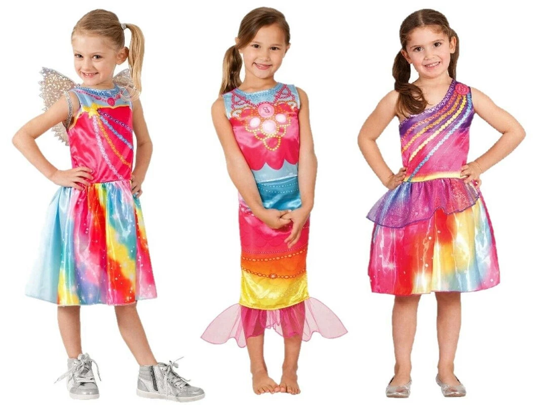 Rubie's Costumes Barbie Dreamtopia Fairy Mermaid Rainbow Size Medium 4-6 Girls Costume 1 Rubie's Costumes Barbie Dreamtopia Fairy Mermaid Rainbow Size Medium 4-6 Girls Costume