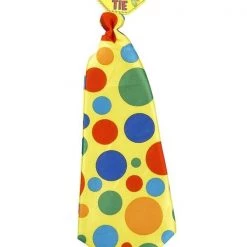 Tomfoolery Plastic Horn Polka Dot Derby Jumbo Nose Bow And Long Tie Clown Accessory Costume Accessories