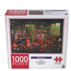 Kmart Art Gallery Toy Makers Shed 1000 Piece Jigsaw Puzzle Adult Kids 12 Year Plus
