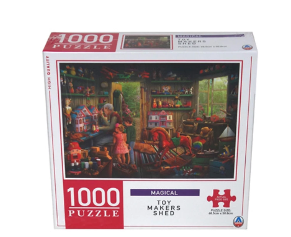 Kmart Art Gallery Toy Makers Shed 1000 Piece Jigsaw Puzzle Adult Kids 12 Year Plus 1 Kmart Art Gallery Toy Makers Shed 1000 Piece Jigsaw Puzzle Adult Kids 12 Year Plus