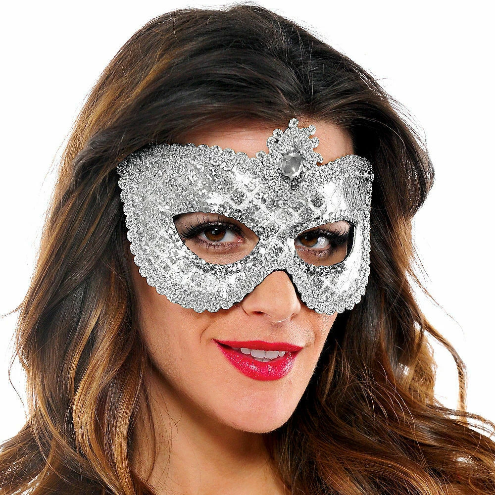 Balloon Agencies Prismatic Silver Tiled Masquerade Mask Ladies Costume Accessory Costume Accessories 1 Balloon Agencies Prismatic Silver Tiled Masquerade Mask Ladies Costume Accessory Costume Accessories