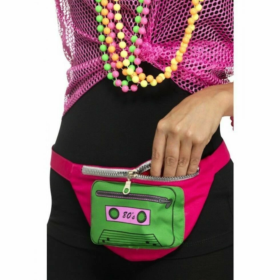 Smiffys Bumbag 80s Hip Hop Bum Bag Retro Costume Accessory 1 Smiffys Bumbag 80s Hip Hop Bum Bag Retro Costume Accessory