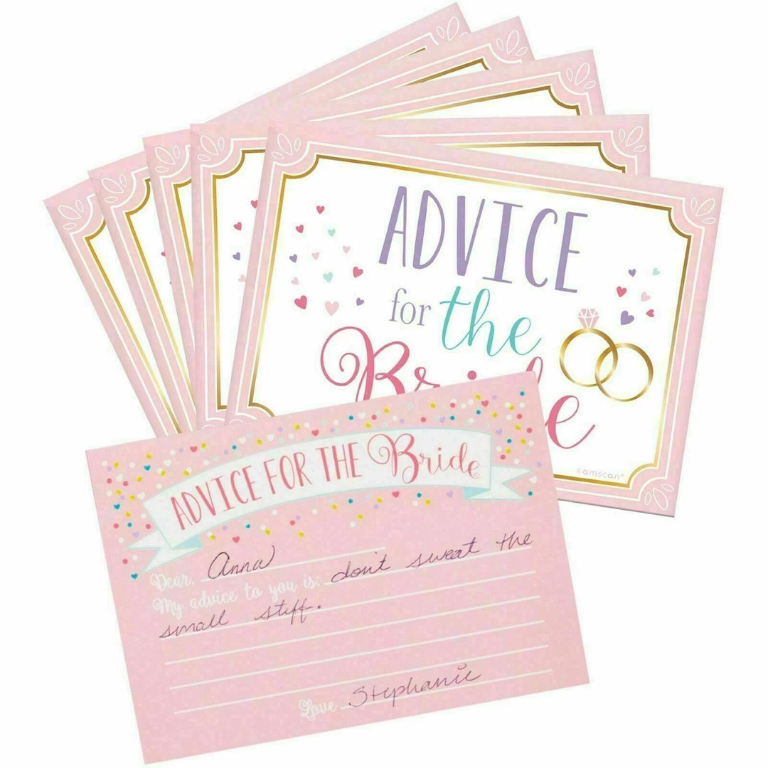 Amscan Party Supplies Hens Night Bridal Shower Card Game Advice For The Bride Cards 2 Amscan Party Supplies Hens Night Bridal Shower Card Game Advice For The Bride Cards