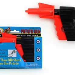 NA Potato Spud Gun Shoots Potato Pellets Target Game Kids Adults Party Game Costume Accessories
