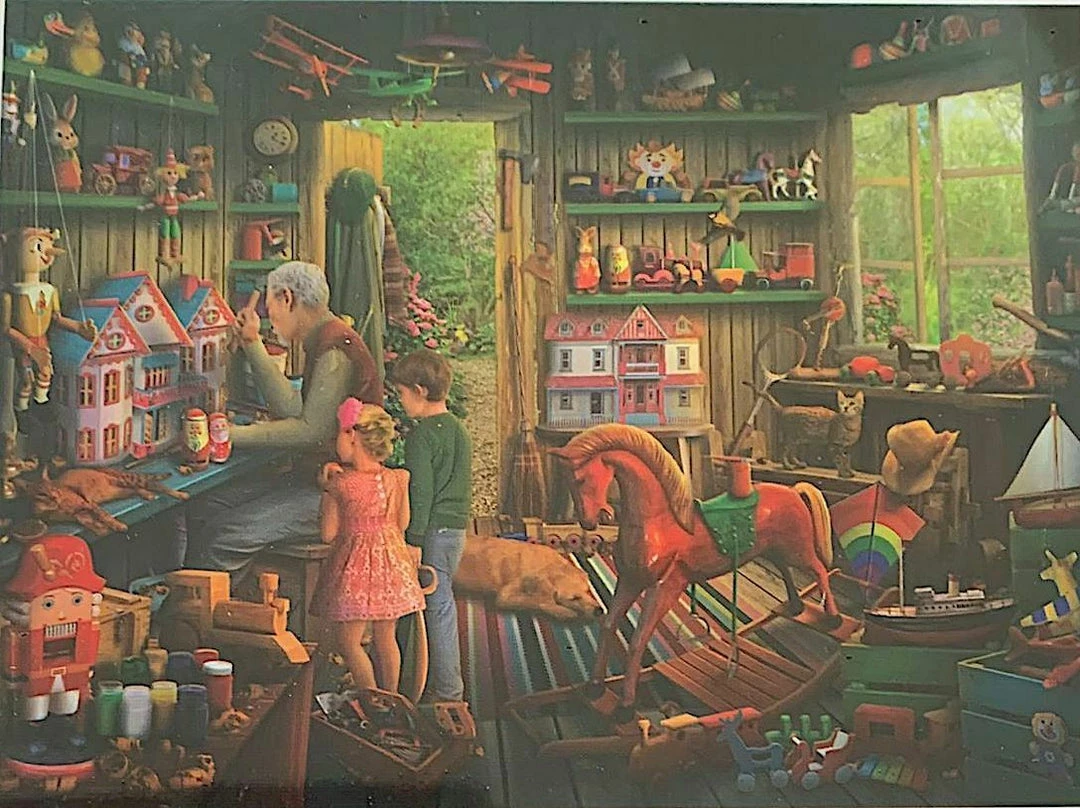 Kmart Art Gallery Toy Makers Shed 1000 Piece Jigsaw Puzzle Adult Kids 12 Year Plus 2 Kmart Art Gallery Toy Makers Shed 1000 Piece Jigsaw Puzzle Adult Kids 12 Year Plus