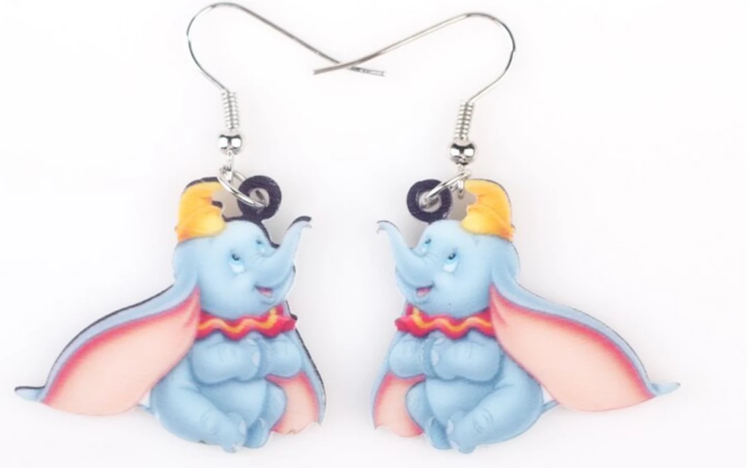 AliExpress Fashion Jewelry Disney Dumbo The Elephant Earrings For Pierced Ears Creative Jewellery 1 AliExpress Fashion Jewelry Disney Dumbo The Elephant Earrings For Pierced Ears Creative Jewellery