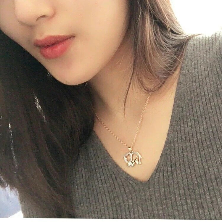 AliExpress Gold Silver Mother Baby Elephant Pendant Fashion Ladies Necklace Fashion Jewelry 2 AliExpress Gold Silver Mother Baby Elephant Pendant Fashion Ladies Necklace Fashion Jewelry