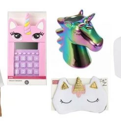 Kmart Home & Garden Unicorn Eyemask Clock Ombre Pen Holder Calculator Wig Girls Ladies Collection