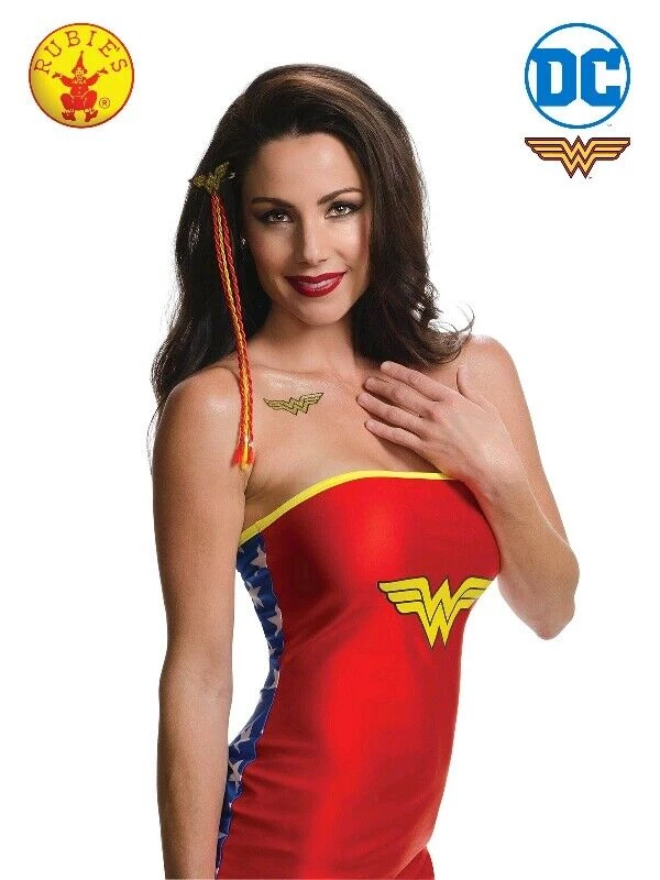 Rubies Licensed Wonder Woman Costume Cape Boots Gauntlets Light Up Lasso Tiara 6 Rubies Licensed Wonder Woman Costume Cape Boots Gauntlets Light Up Lasso Tiara