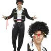 Smiffys Costumes 1980s Romantic Mens Costume And Wig