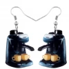 AliExpress Coffee Machine & Coffee Cups Earrings For Pierced Ears Creative Jewellery