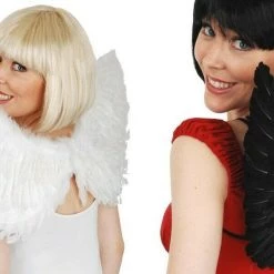 Tomfoolery Small Medium Large Angel Devil Black White Costume Wings Costume Accessories