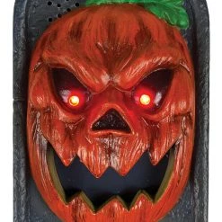 Unbranded Doorbell Light Up Skull Pumpkin Animated Eyeball Halloween Decoration Prop