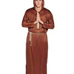 Unbranded Halloween Costumes Adult Monk Priest Hooded Robe Men's Halloween Costume