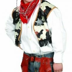 Balloon Agencies Cowboy Sheriff Boys Girls Costume Kit Vest Bandana Badge Costumes