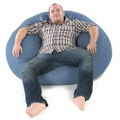 Kmart Teardrop Bean Bag Beanbag Skin Lounge Chair Denim Blue Cotton 200L Capacity Home & Garden 5 Kmart Teardrop Bean Bag Beanbag Skin Lounge Chair Denim Blue Cotton 200L Capacity Home & Garden