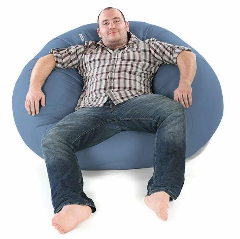 Kmart Teardrop Bean Bag Beanbag Skin Lounge Chair Denim Blue Cotton 200L Capacity Home & Garden 3 Kmart Teardrop Bean Bag Beanbag Skin Lounge Chair Denim Blue Cotton 200L Capacity Home & Garden
