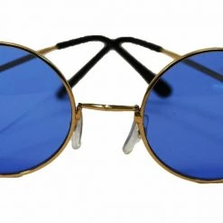 Unbranded 60s Hippie Sunglasses Blue Purple Yellow Green Pink Beatles John Lennon Glasses Costume Accessories