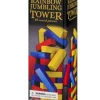ABT Rainbow Wooden Tumbling Tower Jenga Family Board Games Games In A Tin 25cm Tall
